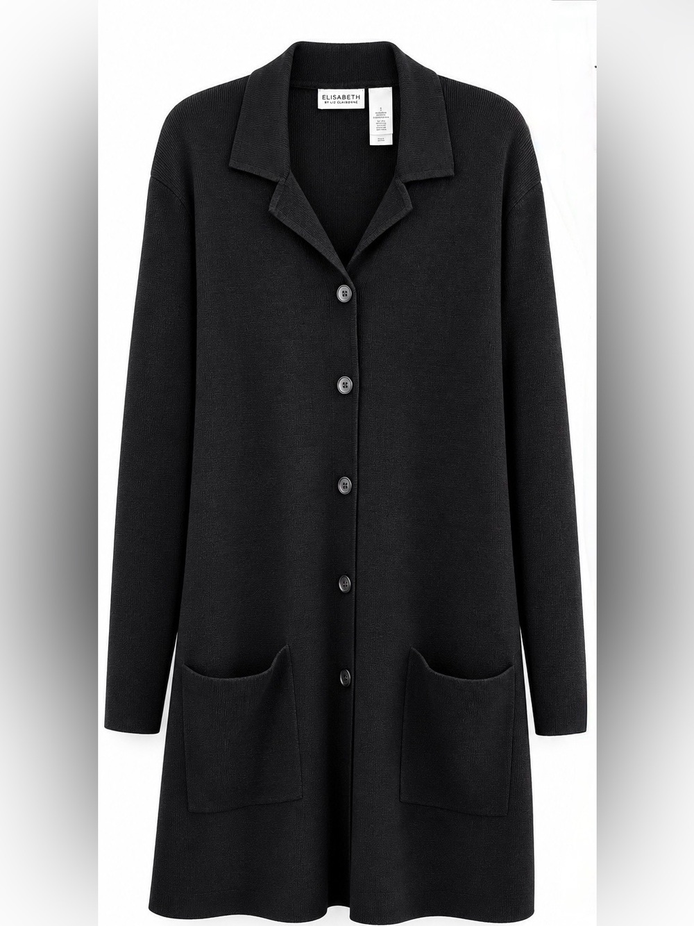 ELISABETH
BY LIZ CLAIBORNE
Long Knit Cardigan Sweater, 1X, great condition